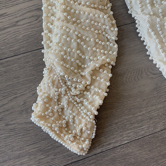 Vintage pearl top long sleeve shirt o/s - Picture 4 of 15